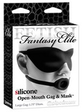 Fetish Fantasy Elite maska a otvorený náhubok