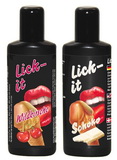 Jedlý masážny olej Lick-it! (čerešňa a čokoláda, 2 x 100 ml) Jedlý masážny olej Lick-it! (čerešňa a čokoláda, 2 x 100 ml)