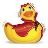I Rub My Duckie Travel Red Devil