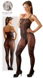 Sieťovaný čipkový catsuit