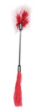 Bič so šteklítkom - Whipper Tickler - červeno-biely