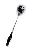 Bič so šteklítkom - Whipper Tickler - čierno-biely Bič so šteklítkom - Whipper Tickler - čierno-biely