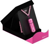 MiVibe Necklace Pink Beads & Pink Bullet