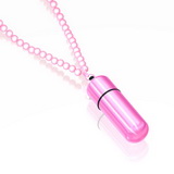 MiVibe Necklace Pink Beads & Pink Bullet