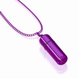 MiVibe Necklace Purple Chain & Purple Bullet