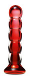 Sklenené dildo Simply Blown Shudder Rubis M
