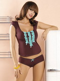 Súprava Obsessive Gossip top+shorts